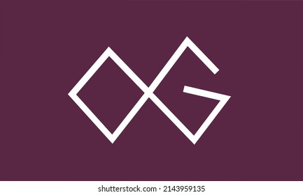initials alphabet logo icon vector OG infinity