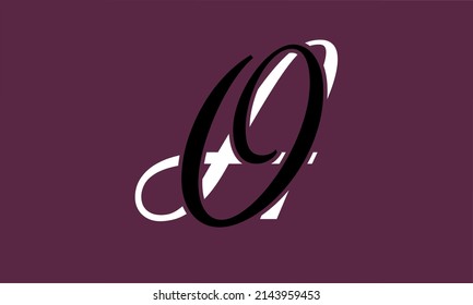 initials alphabet logo icon vector OA AO