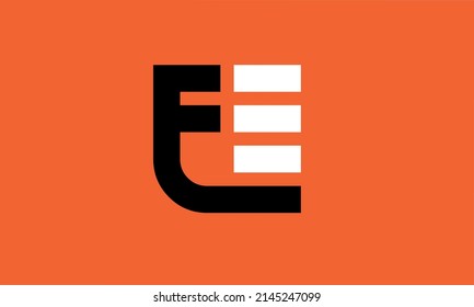 Buchstaben Buchstaben Logo Symbol Vektorgrafik EE E