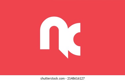 initials alphabet logo icon vector nk kn