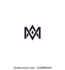 Initials AM/MA logo design inspiration