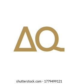 initials AQ vector logo minimalist creative design
