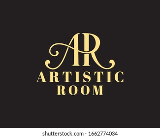 initials AR logo designs vector