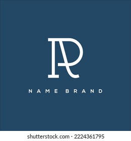 Initials AR RA modern luxury logo vector for company name and boutique logo