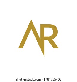 initials AR vector logo creative design