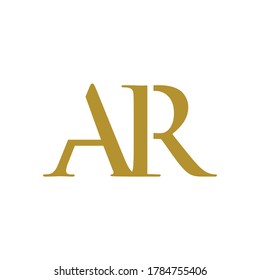 initials AR vector logo creative design