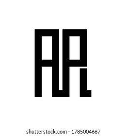 initials AR vector logo creative design