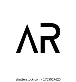 initials AR vector logo creative design