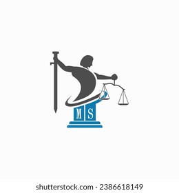 Iniciales Procurador de la ley vectores de material Logo Inspiración en el diseño Logo Inspiración en el diseño