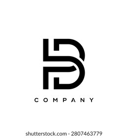 Initials B. BP logo design. Initial Letter Logo. Innovative high tech logo template.	