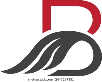 Diseño de logotipo de letras B. Arte vectorial de Plantilla de logotipo de lujo de letra B