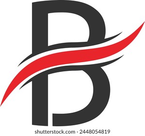 Diseño de logotipo de letras B. Arte vectorial de Plantilla de logotipo de lujo de letra B