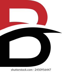 Initialen B Buchstaben Logo Design. Abstraktes B-Logo-Monogramm-Vorlage-Vektorgrafik-Symbol-Design 