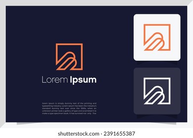 Initials B logo design. Initial Letter Logo. Creative icon with geometric shape logo
