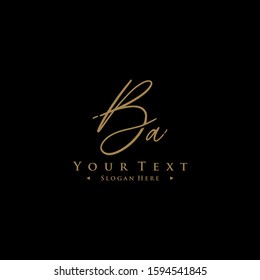 Initials Ba Logo Creative Template Sign Vector