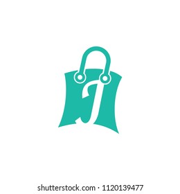 initials bag logo template