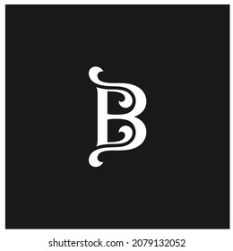 initials BE abstract logo design