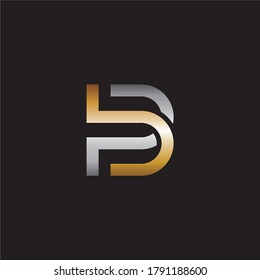 Initialen bp, pb Logo-Vorlagensymbole Designelemente