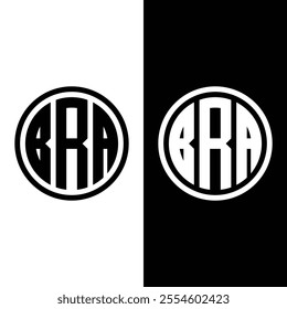 Initials BRA logo linked with circle and uppercase.