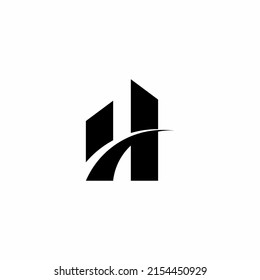 initials of the building's H logo
