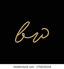 iniciales Diseño del logo BV vector carta minimalista