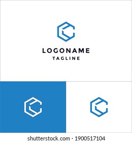 initials c abstract logo vector icon illustration