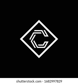 initials C clean and elegant modern logo