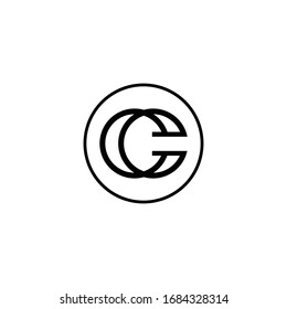 initials C clean and elegant modern logo