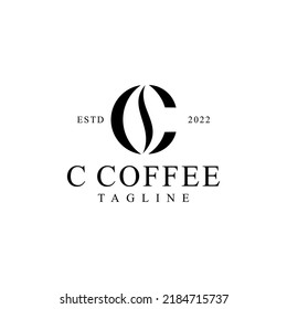 initials c coffee logo design  creative vector design inspiration