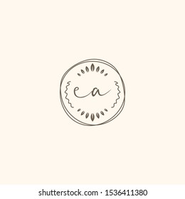 Initials Ca Logo Creative Template Sign Vector