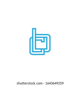 iniciales Diseño vectorial de icono del logotipo CB o BC

