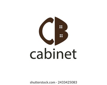 Iniciales CB y plantilla de diseño de icono de logotipo de gabinete