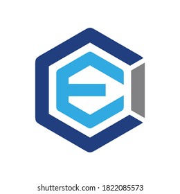 initials CEI logo design for business
