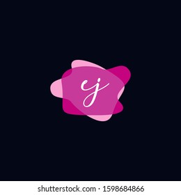 Initials Cj Logo Creative Template Sign Vector