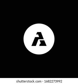 iniciales Un logotipo moderno limpio y elegante