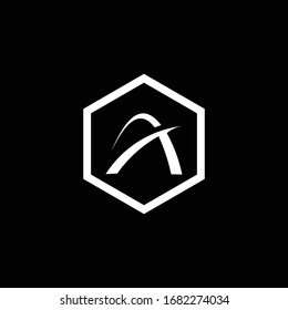 initials A clean and elegant modern logo