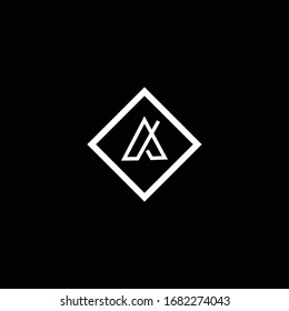 initials A clean and elegant modern logo