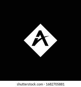 initials A clean and elegant modern logo