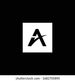 initials A clean and elegant modern logo