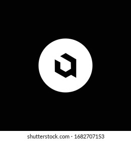iniciales Un logotipo moderno limpio y elegante
