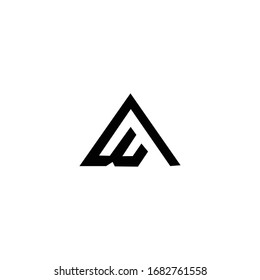iniciales Un logotipo moderno limpio y elegante