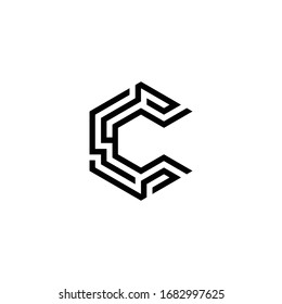 initials A clean and elegant modern logo