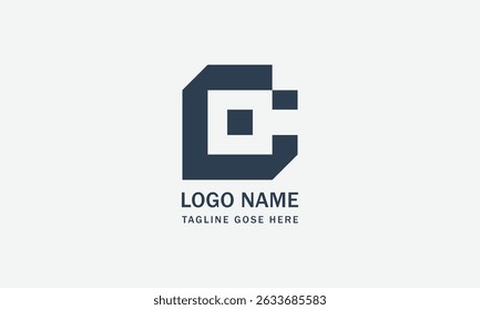 Ilustração do projeto do logotipo colorido inicial
