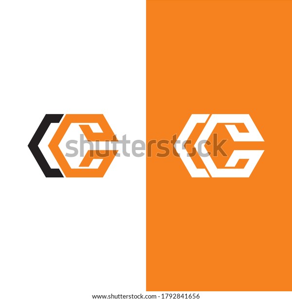 Initials Combining Letter C C Logo Stock Vector (Royalty Free ...