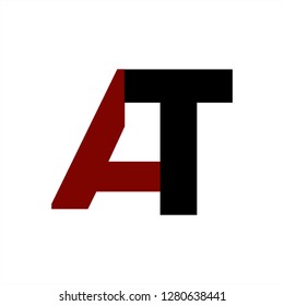 AT initials company logo