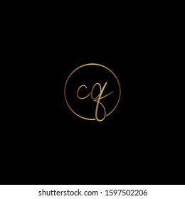 Initials Cq Logo Creative Template Sign Vector