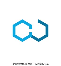 rúbricas logotipo CW vector minimalista