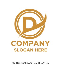 Initials D logo design. Initial Letter Logo.