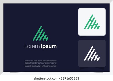 Initialisiert ein Design. Logo für den Anfangsbuchstaben. Kreatives Symbol mit geometrischem Logo