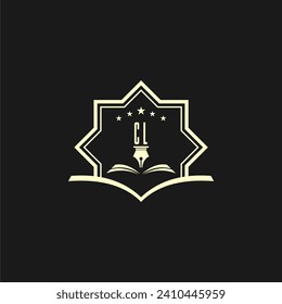 initials design for law, lawyer or lawfirm, logo vector, icon, illustration